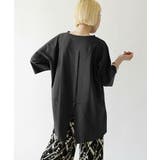 ブラック | zootie（ズーティー）：汗しみない Tシャツ［バックスリット］ | e-zakkamania stores
