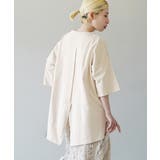 アイボリー | zootie（ズーティー）：汗しみない Tシャツ［バックスリット］ | e-zakkamania stores