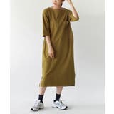 オーカー | zootie（ズーティー）：シミヘン加工 フレンチバスク ロングワンピース | e-zakkamania stores