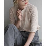 710.ライトベージュ | zootie（ズーティー）：ハーフスリーブ リブカットソー | e-zakkamania stores