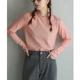120.ブラッシュピーチ×オフ | zootie（ズーティー）：ロングスリーブ リブカットソー［クルーネック］ | e-zakkamania stores