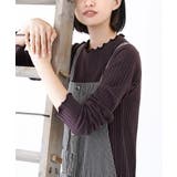 503.ダークパープル | zootie（ズーティー）：ロングスリーブ リブカットソー［クルーネック］ | e-zakkamania stores