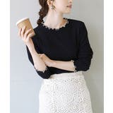 602.ブラック×アイボリー | zootie（ズーティー）：ロングスリーブ リブカットソー［クルーネック］ | e-zakkamania stores