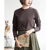 614.チャコール | zootie（ズーティー）：ロングスリーブ リブカットソー［クルーネック］ | e-zakkamania stores