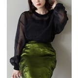 ブラック | zootie（ズーティー）：シアー×リブ ロングスリーブプルオーバー | e-zakkamania stores