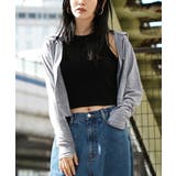 モクグレー | zootie（ズーティー）：さらっと薄手で快適 UVカットクロップドパーカー | e-zakkamania stores