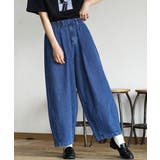 ブルー | zootie（ズーティー）：デニム サーカスパンツ［丈標準］ | e-zakkamania stores