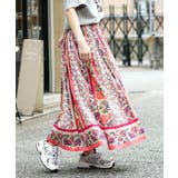 パネルフラワー | zootie（ズーティー）：インドコットン マキシスカート | e-zakkamania stores