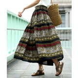 エスニックフラワー | zootie（ズーティー）：インドコットン マキシスカート | e-zakkamania stores