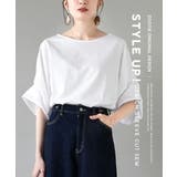 zootie（ズーティー）：スタイルアップ デザインスリーブ カットソー［五分袖… | e-zakkamania stores | 詳細画像2 
