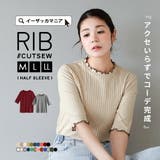 zootie（ズーティー）：ハーフスリーブ リブカットソー | e-zakkamania stores | 詳細画像1 