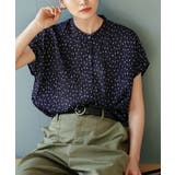zootie（ズーティー）：サッカー素材 ドット柄ブラウス［フレンチスリーブ］ | e-zakkamania stores | 詳細画像8 