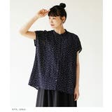 zootie（ズーティー）：サッカー素材 ドット柄ブラウス［フレンチスリーブ］ | e-zakkamania stores | 詳細画像12 