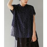 zootie（ズーティー）：サッカー素材 ドット柄ブラウス［フレンチスリーブ］ | e-zakkamania stores | 詳細画像17 