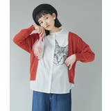 zootie（ズーティー）：キャットフェイス 刺繍風プリントシャツ | e-zakkamania stores | 詳細画像3 