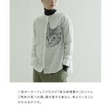 zootie（ズーティー）：キャットフェイス 刺繍風プリントシャツ | e-zakkamania stores | 詳細画像7 