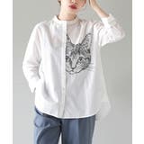 zootie（ズーティー）：キャットフェイス 刺繍風プリントシャツ | e-zakkamania stores | 詳細画像19 