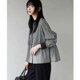 zootie（ズーティー）：切り替えストライプ バックギャザークレリックシャツ | e-zakkamania stores | 詳細画像7 
