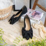 SDブラック | リボンフラットパンプス | FABBY FABBY.