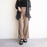 厚底ラウンドコンフォートシャーリングサンダル | FABBY FABBY. | 詳細画像4 