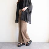 厚底ラウンドコンフォートシャーリングサンダル | FABBY FABBY. | 詳細画像6 