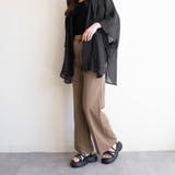 厚底ラウンドコンフォートラインストーンサンダル | FABBY FABBY. | 詳細画像10 