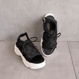 ブラック | レースアップ厚底サンダル | FABBY FABBY.