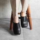 スクエアトゥチャンキーヒールミュール | FABBY FABBY. | 詳細画像3