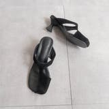 SDブラック | アシンメトリーミュールサンダル | FABBY FABBY.