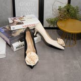 ピンヒールポインテッドコサージュパンプス | FABBY FABBY. | 詳細画像1 