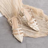 オフホワイト | ナローストラップヒールサンダル | FABBY FABBY.