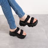 厚底シフォン2ベルトサンダル | FABBY FABBY. | 詳細画像3 