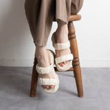 サテンシャーリング2ベルト厚底サンダル | FABBY FABBY. | 詳細画像7 