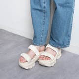 サテンシャーリング2ベルト厚底サンダル | FABBY FABBY. | 詳細画像8 