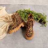 レオパード | レースアップスエードタンクソールショートブーツ | FABBY FABBY.