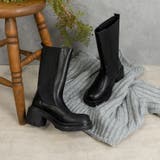 ブラック | サイドゴアブーツ ミドル丈 厚底ヒール | FABBY FABBY.