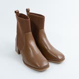 キャメル | ニットリブショートブーツ | FABBY FABBY.