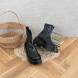 ブラック | ストレッチウェッジボリュームブーツ | FABBY FABBY.
