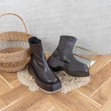 ブラウン | ストレッチウェッジボリュームブーツ | FABBY FABBY.
