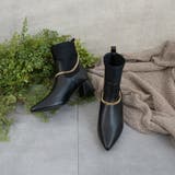 ブラック | ポインテッド2wayチェーンショートブーツ | FABBY FABBY.