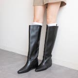 インヒールワイドロングブーツ | FABBY FABBY. | 詳細画像2 