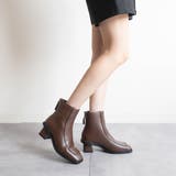 スクエアトゥバックファスナーショートブーツ | FABBY FABBY. | 詳細画像19 