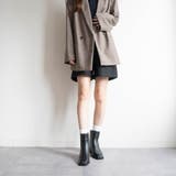 スクエアトゥバックファスナーショートブーツ | FABBY FABBY. | 詳細画像20 