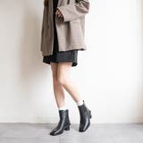 スクエアトゥバックファスナーショートブーツ | FABBY FABBY. | 詳細画像23 