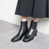 スクエアトゥバックファスナーショートブーツ | FABBY FABBY. | 詳細画像6 