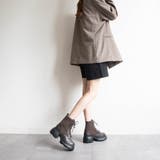 厚底リブニットレースアップショートブーツ | FABBY FABBY. | 詳細画像15 