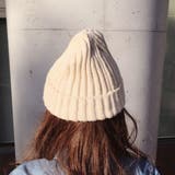 レザー風ラベル付 ニット帽 キャップ | FACION | 詳細画像10