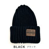 レザー風ラベル付 ニット帽 キャップ | FACION | 詳細画像5