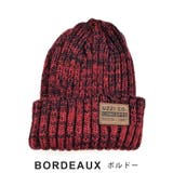 レザー風ラベル付 ニット帽 キャップ | FACION | 詳細画像7