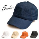 シンプルカラーローキャップ 帽子 CAP | FACION | 詳細画像1